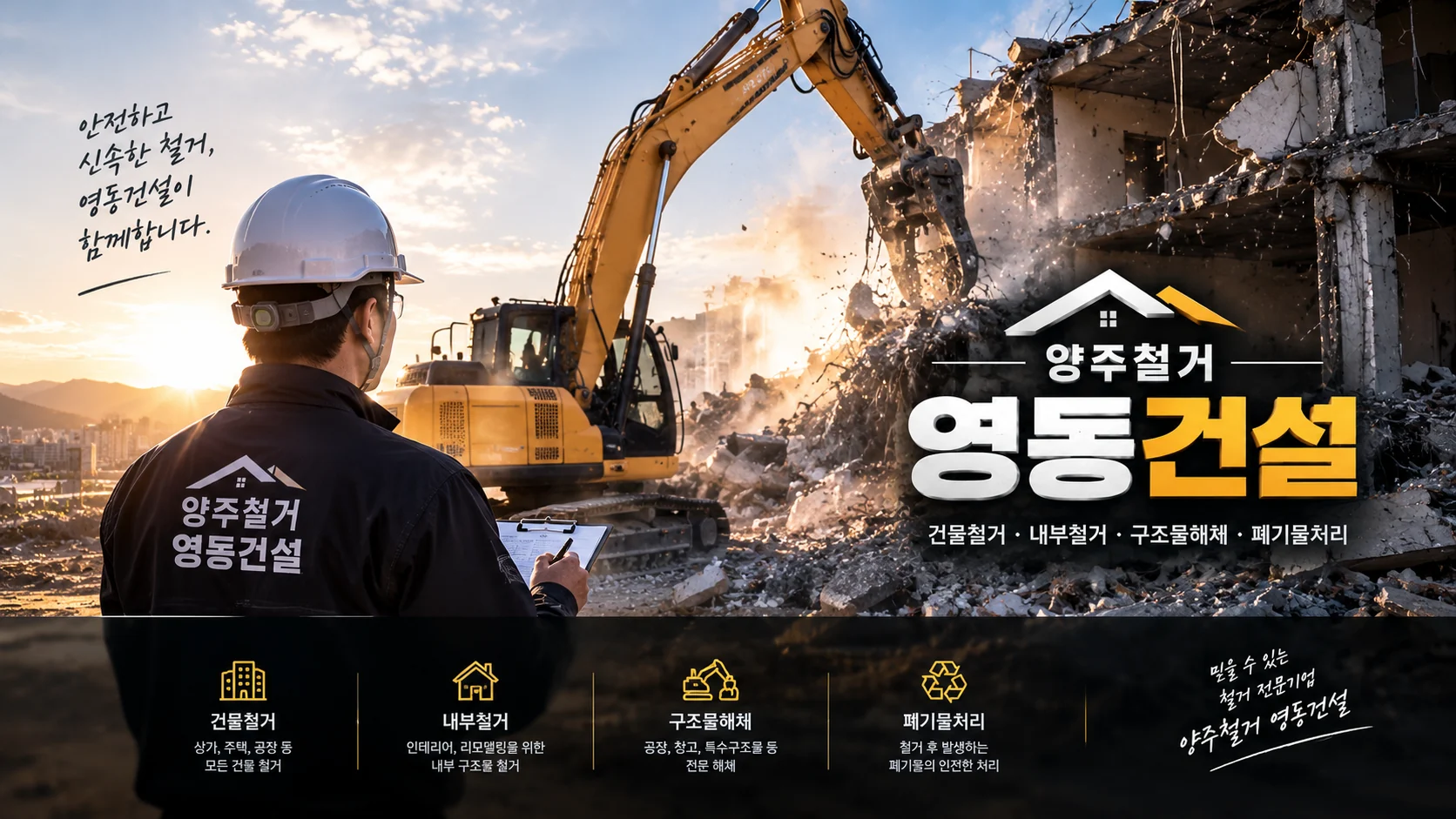 양주철거 영동건설 철거 현장