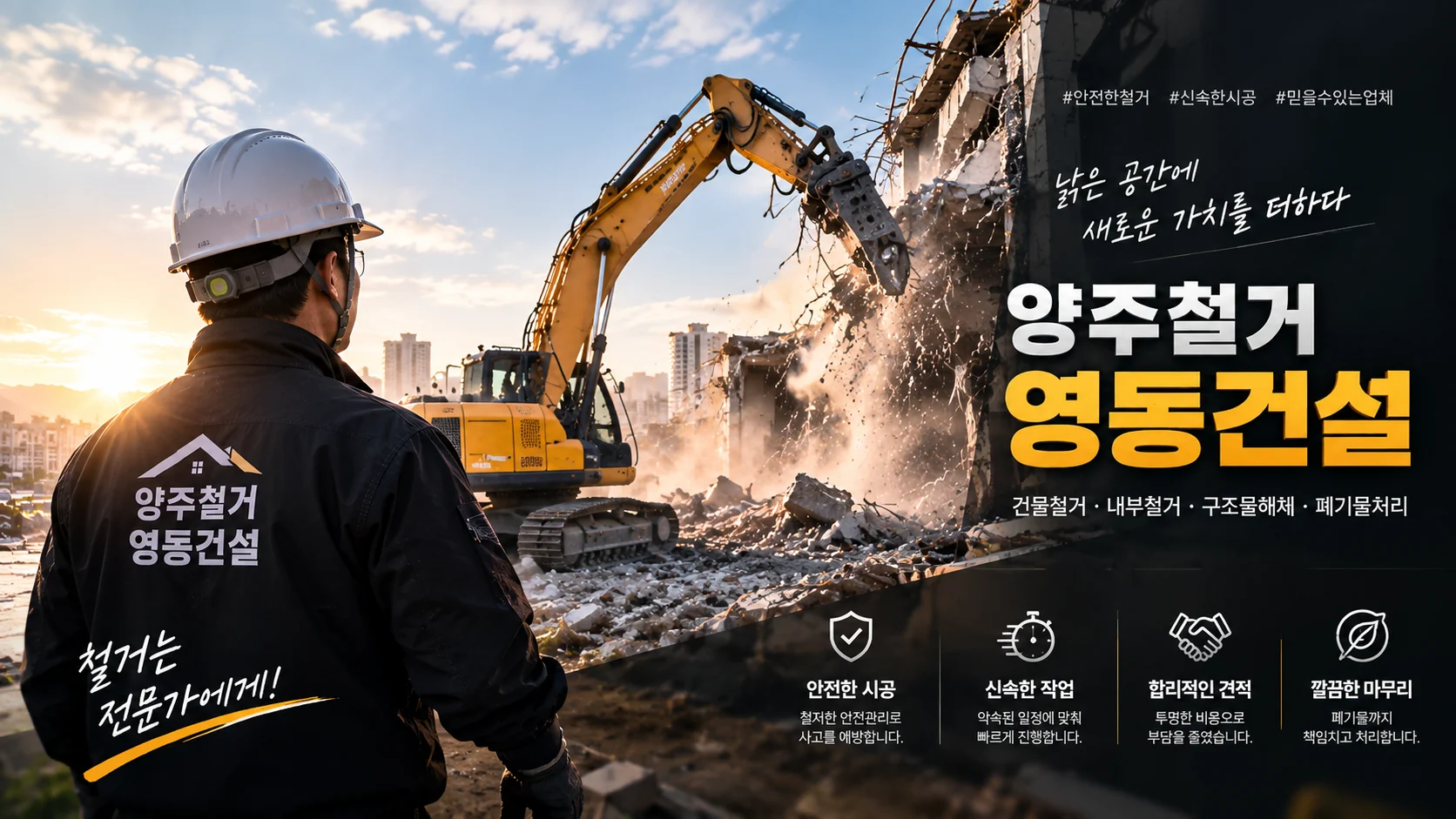 양주철거 영동건설 철거 현장